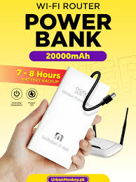 12V WiFi Power Bank 20000mAh – Fast Backup Charger